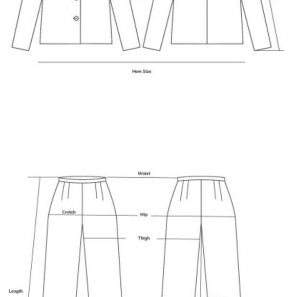 Statement Collar Cropped Pajama Set by Nap Loungewear size L. B010 - Picture 5 of 5